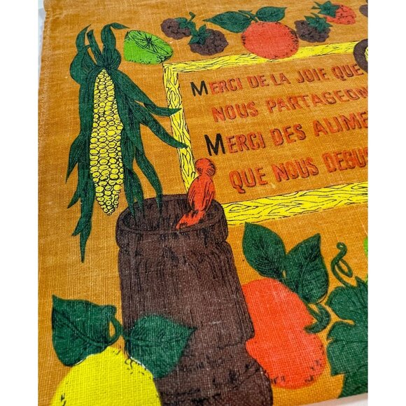 Vintage 1979 calendar tea towel, bilingual/French dishcloth, born in 1979 gift - Picture 5 of 8